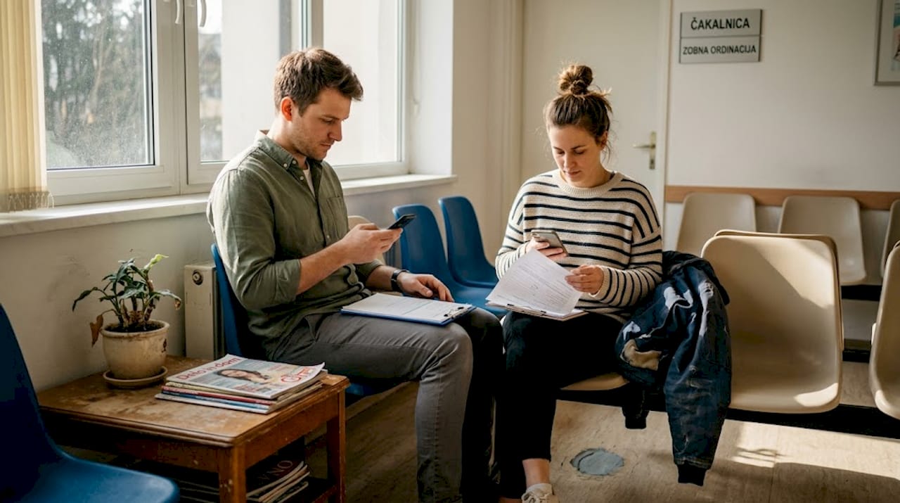 Bolniki, ki čakajo na ortodontski pregled