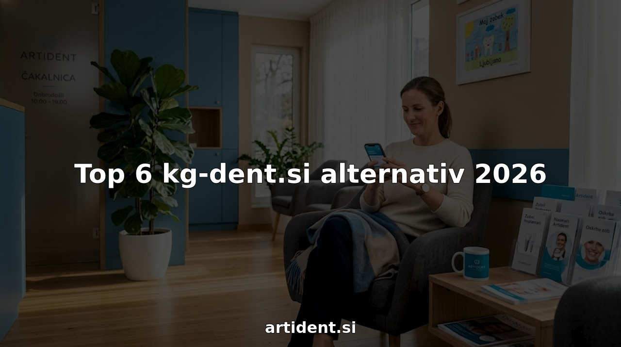 V čakalnici slovenskega zobozdravstvenega centra nekdo potrpežljivo čaka na svoj termin.