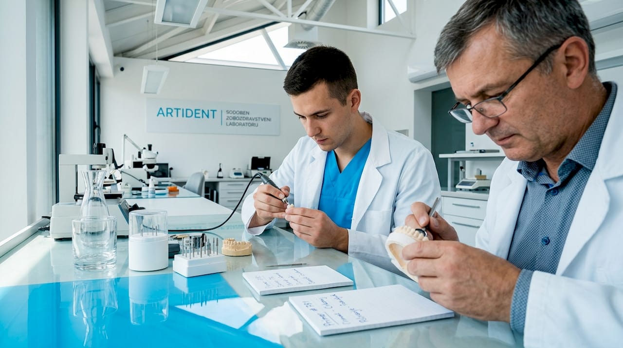 Postopek izdelave zobne krone v zobotehničnem laboratoriju